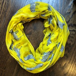 Yellow zebra scarf